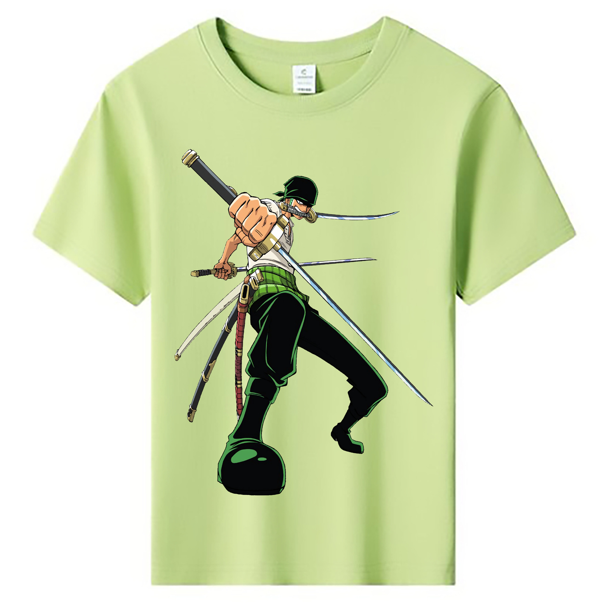 ワンピース ロロノア・ゾロ ONE PIECE Roronoa Zoro 綿100％キッズTシャツ（フロントプリント）